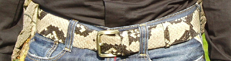 Mens Python Snakeskin Belts