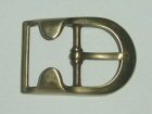 40mm Brass Look Buckle with Keeper 