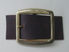 Brass Full Buckle  shown on 43mm Belt Strap