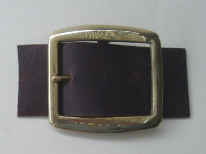 Brass Full Buckle  shown on 43mm Belt Strap 5.50