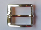 Bright Silver Colour Belt Buckle 35mm