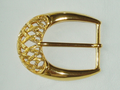 I - Obi Belt Buckle 40mm Bright Gold Colour