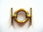 L6 Old brass look link for belts or bags