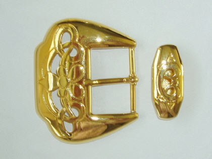 T - Obi Belt Buckle 40mm Bright Gold Colour