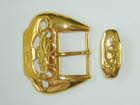 T - Obi Belt Buckle 40mm Bright Gold Colour