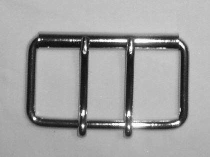 Two Prong Silver Colour Roller Buckle 80-5